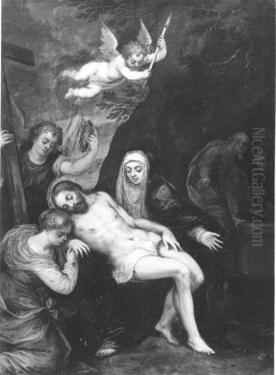 Beweinung Christi Oil Painting by Hans Rottenhammer