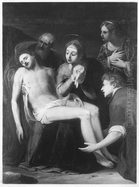 Beweinung Christi Oil Painting by Girolamo Muziano