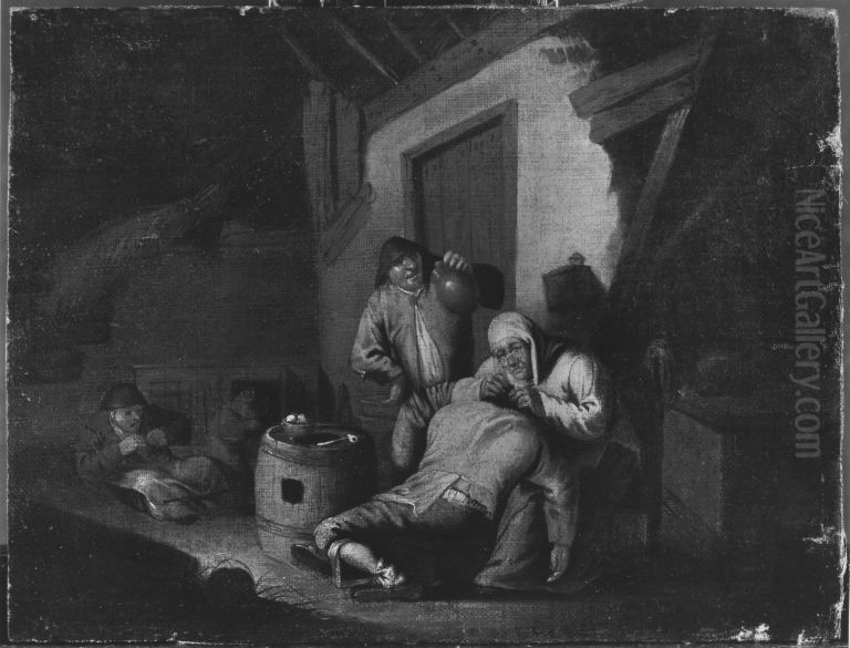 Hausliche Szene Oil Painting by Pieter Quast