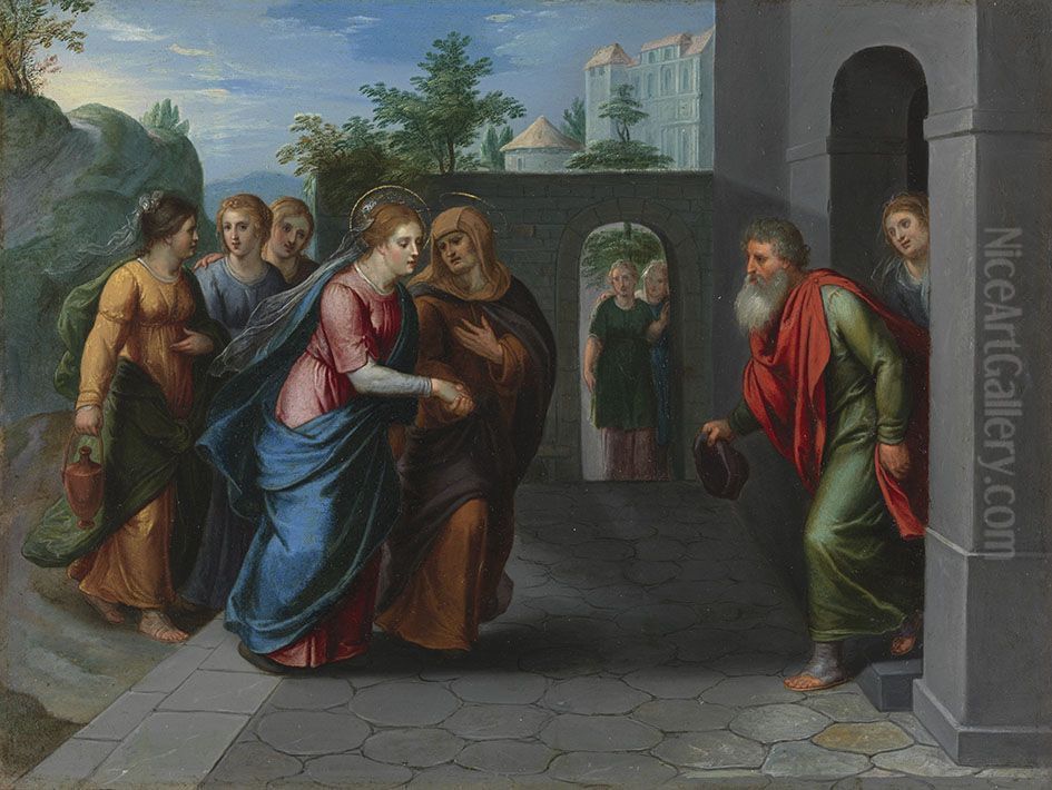 Heimsuchung Mariens Oil Painting by Otto van Veen