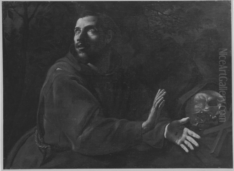 Hl. Franziskus in Ekstase Oil Painting by Caravaggio