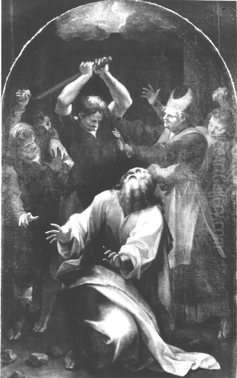 Martyrium des Simon van Cana Oil Painting by Cristoforo Roncalli