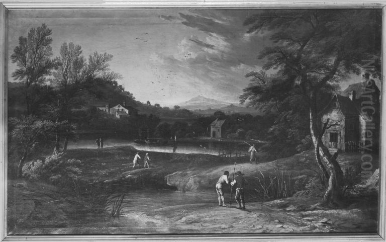 Landschaft Oil Painting by Franz Joachim Beich