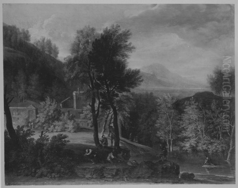 Landschaft Oil Painting by Franz Joachim Beich