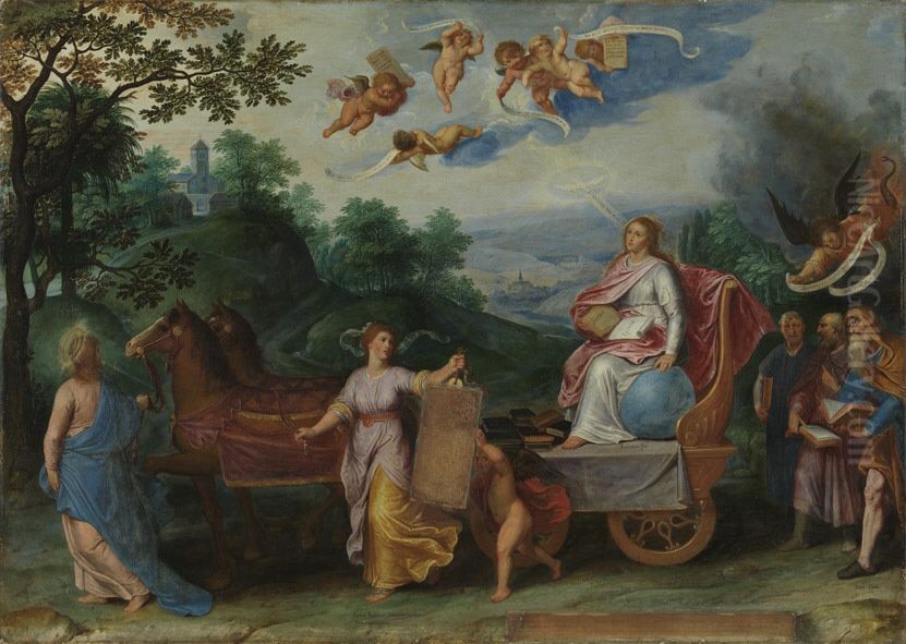 Triumph der katholischen Kirche Oil Painting by Otto van Veen