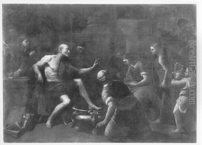 Sterbender Seneca Oil Painting by Luca Giordano