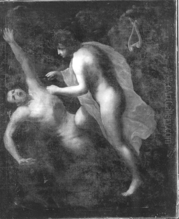 Apoll schindet Marsyas Oil Painting by Guido Reni