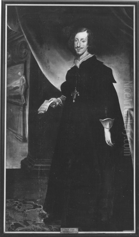 Erzherzog Leopold Wilhelm von Osterreich (1614-1662) in geistlichem Gewand Oil Painting by Frans Luycx