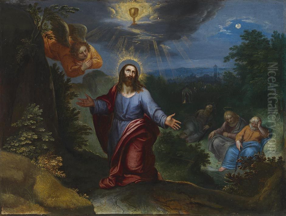 Christus am Olberg Oil Painting by Otto van Veen