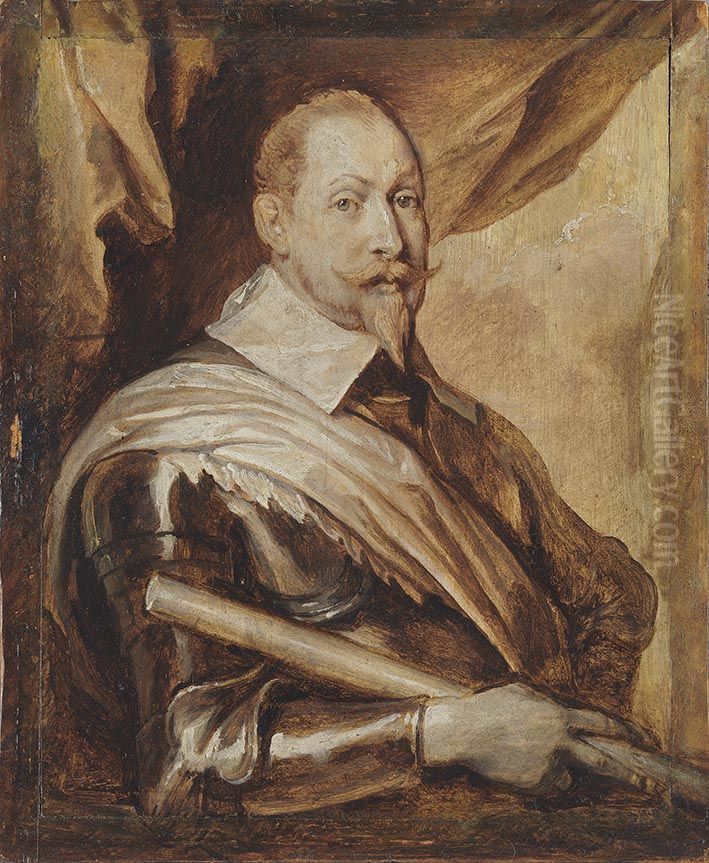 Bildnis des Konigs Gustav II. Adolf von Schweden Oil Painting by Sir Anthony Van Dyck