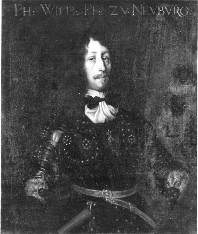 Bildnis des Philipp Wilhelm, Pfalzgraf und Herzog von Pfalz-Neuburg (1615-1690) Oil Painting by Joachim von, I Sandrart