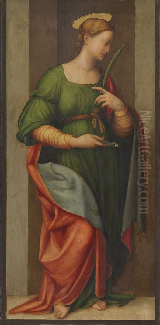 Hl. Apollonia Oil Painting by Francesco Granacci