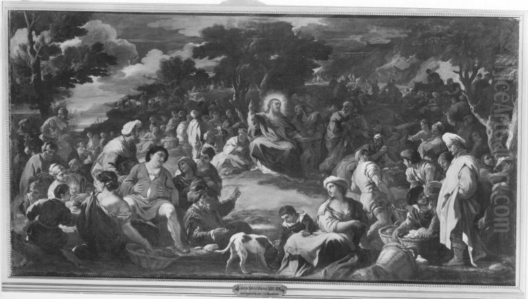 Speisung der Zehntausend (Die Wunderbare Brotvermehrung) Oil Painting by Luca Giordano