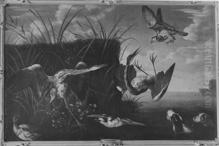 Reiherbeize Oil Painting by Daniel Schultz