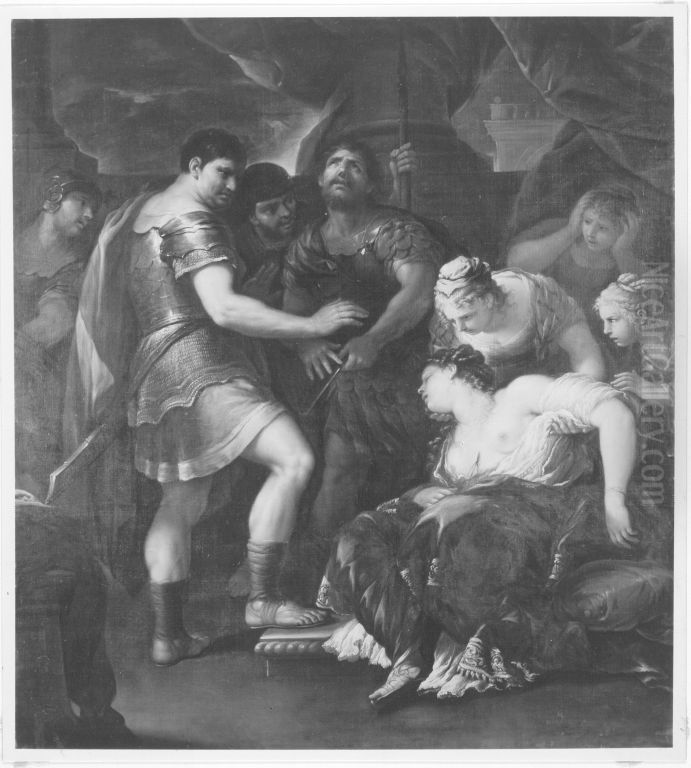 Selbstmord der Lukretia Oil Painting by Luca Giordano