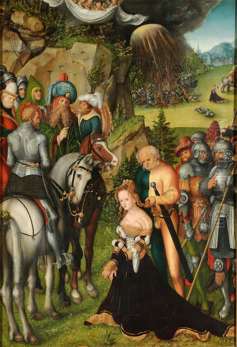 The Beheading of Saint Catherine Oil Painting by Lucas Cranach the Elder