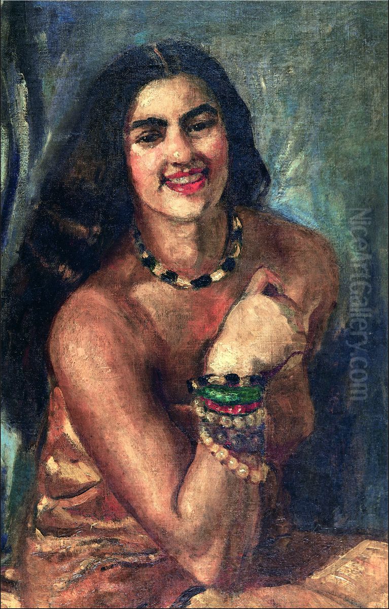 Self-portrait Oil Painting by Amrita Sher-Gil