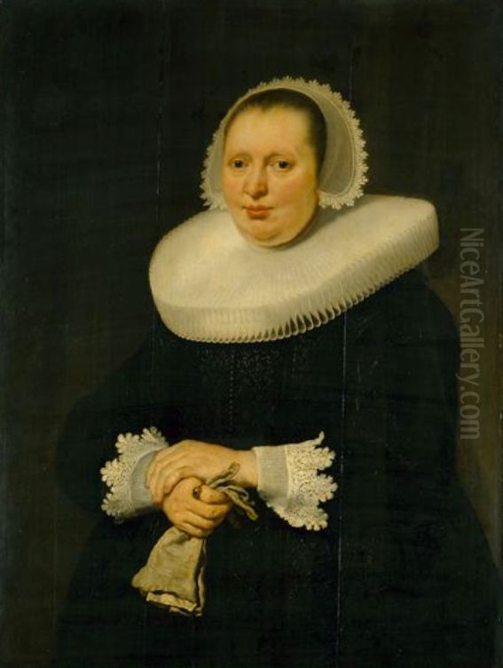 Portrait of Catharina Jansdr. Tengnagel Oil Painting by Bartholomeus Van Der Helst