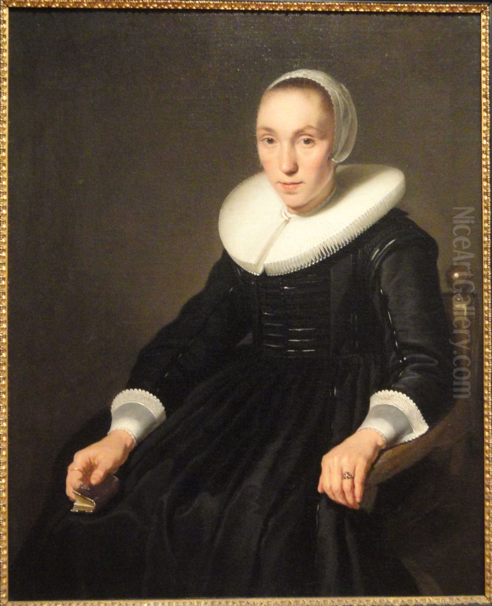 Portrait of a Young Woman Oil Painting by Bartholomeus Van Der Helst