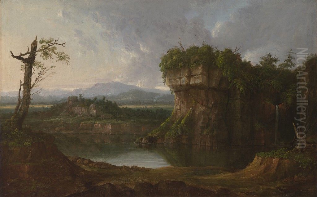 The Quarry Oil Painting by Robert Seldon Duncanson