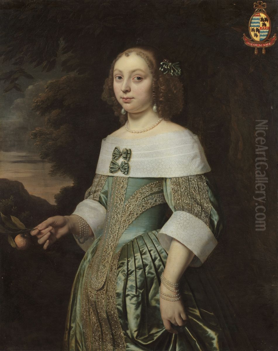 Portrait of Sophia Coymans (1636-1714) Oil Painting by Bartholomeus Van Der Helst
