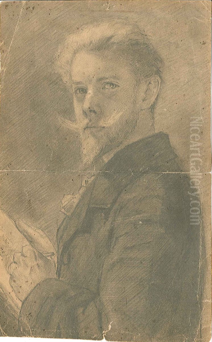 Self-portrait Oil Painting by Henry Luyten