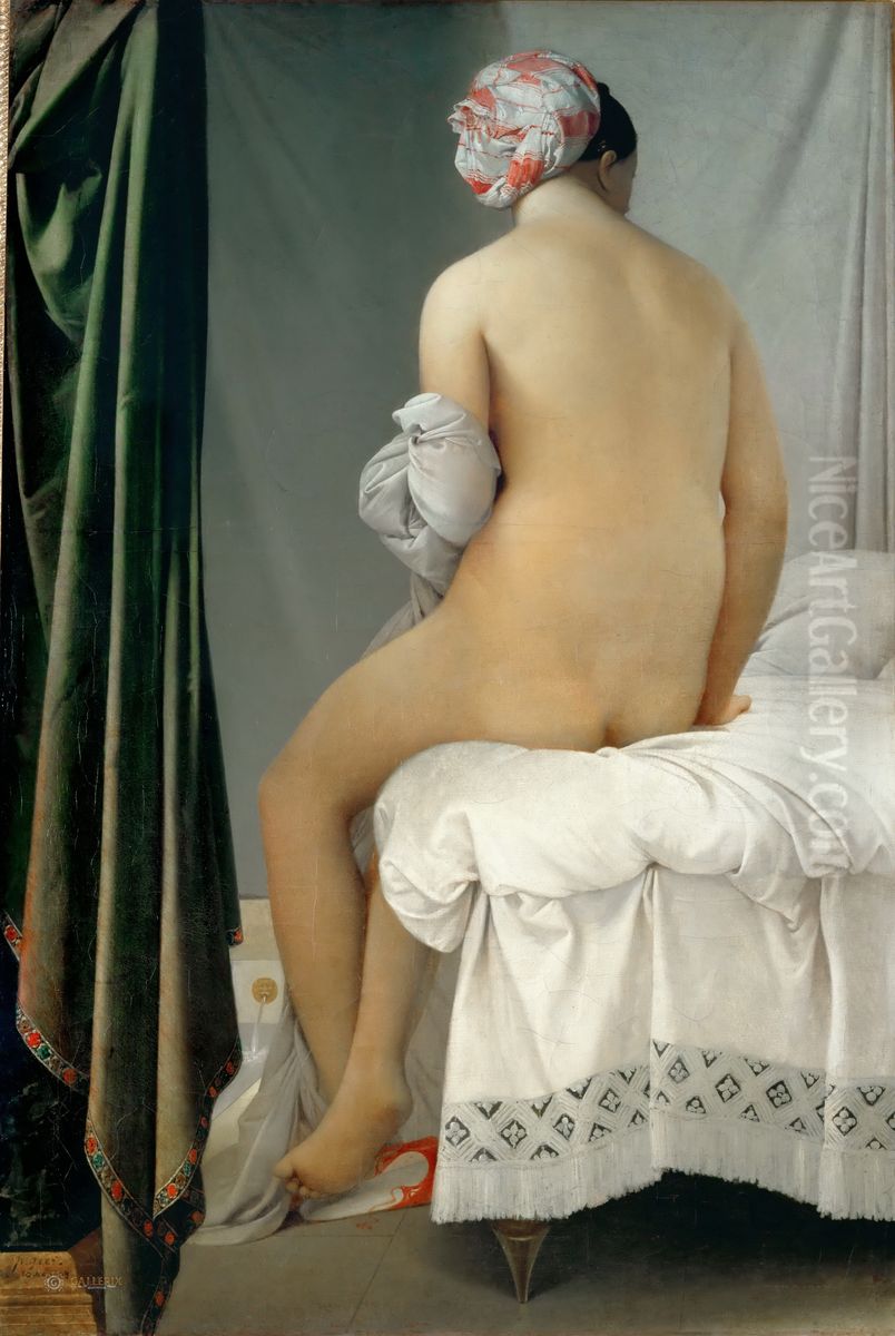 Die Badende von Valpincon Oil Painting by Jean Auguste Dominique Ingres