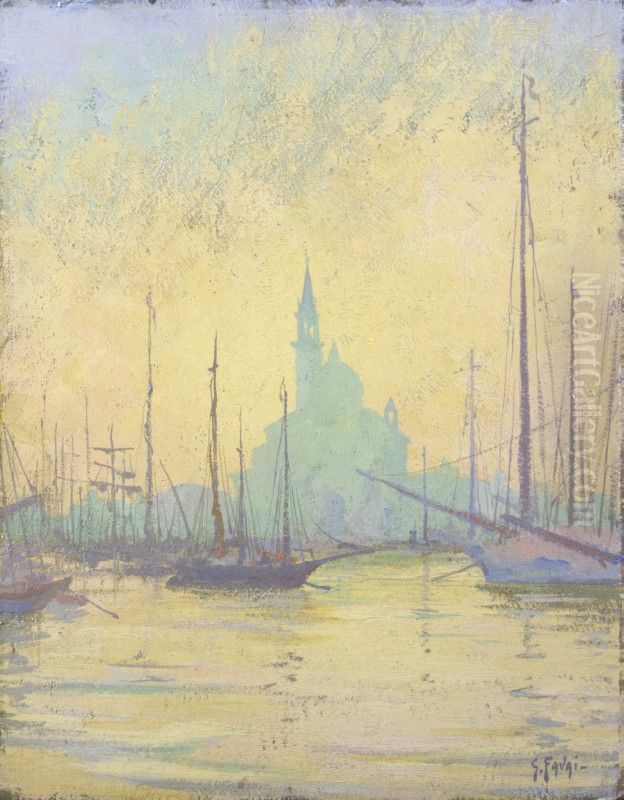 L'alba d'estate Oil Painting by Gennaro Favai