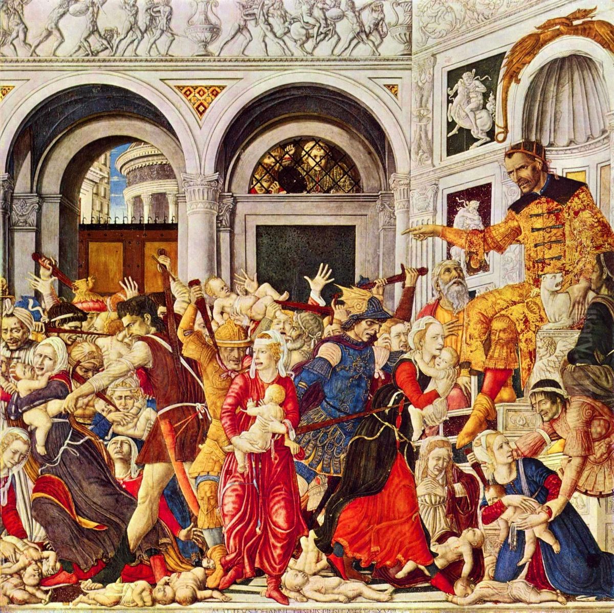 Massacre of the Innocents Oil Painting by Matteo Di Giovanni