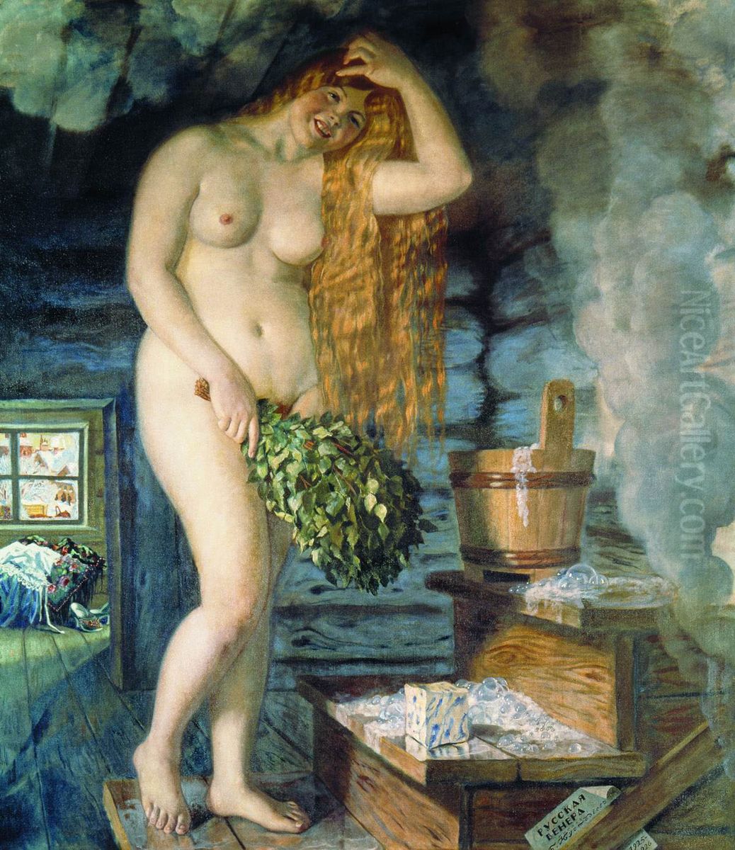<<Russkaa Venera>> Oil Painting by Boris Kustodiev
