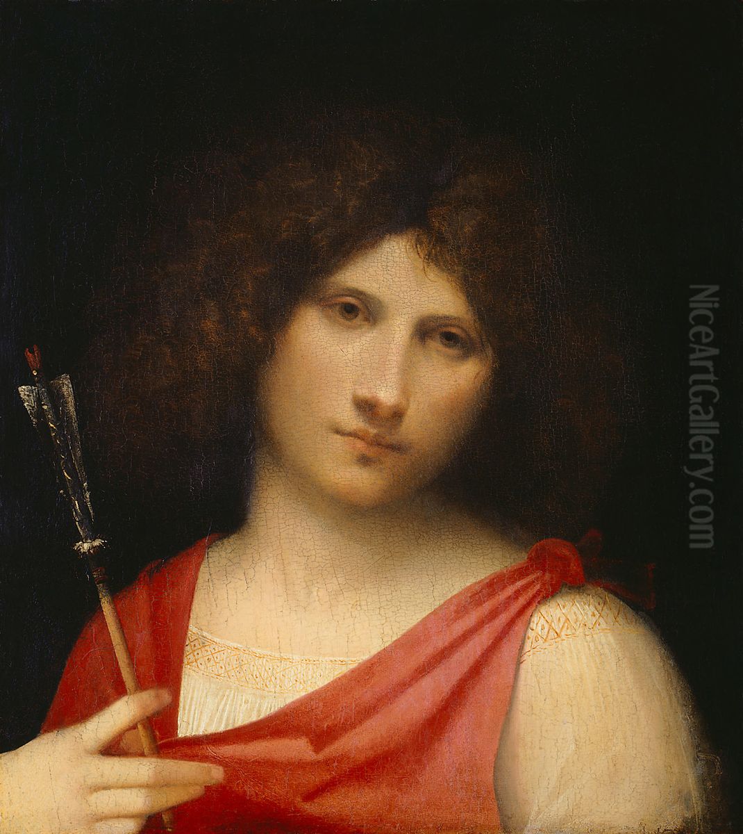 Young Man with Arrow Oil Painting by Giorgione