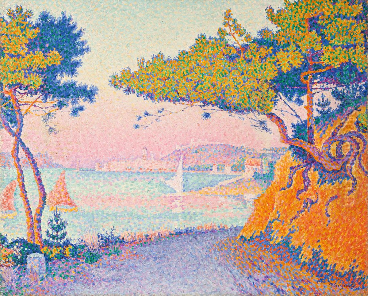 Golfe Juan Oil Painting by Paul Signac