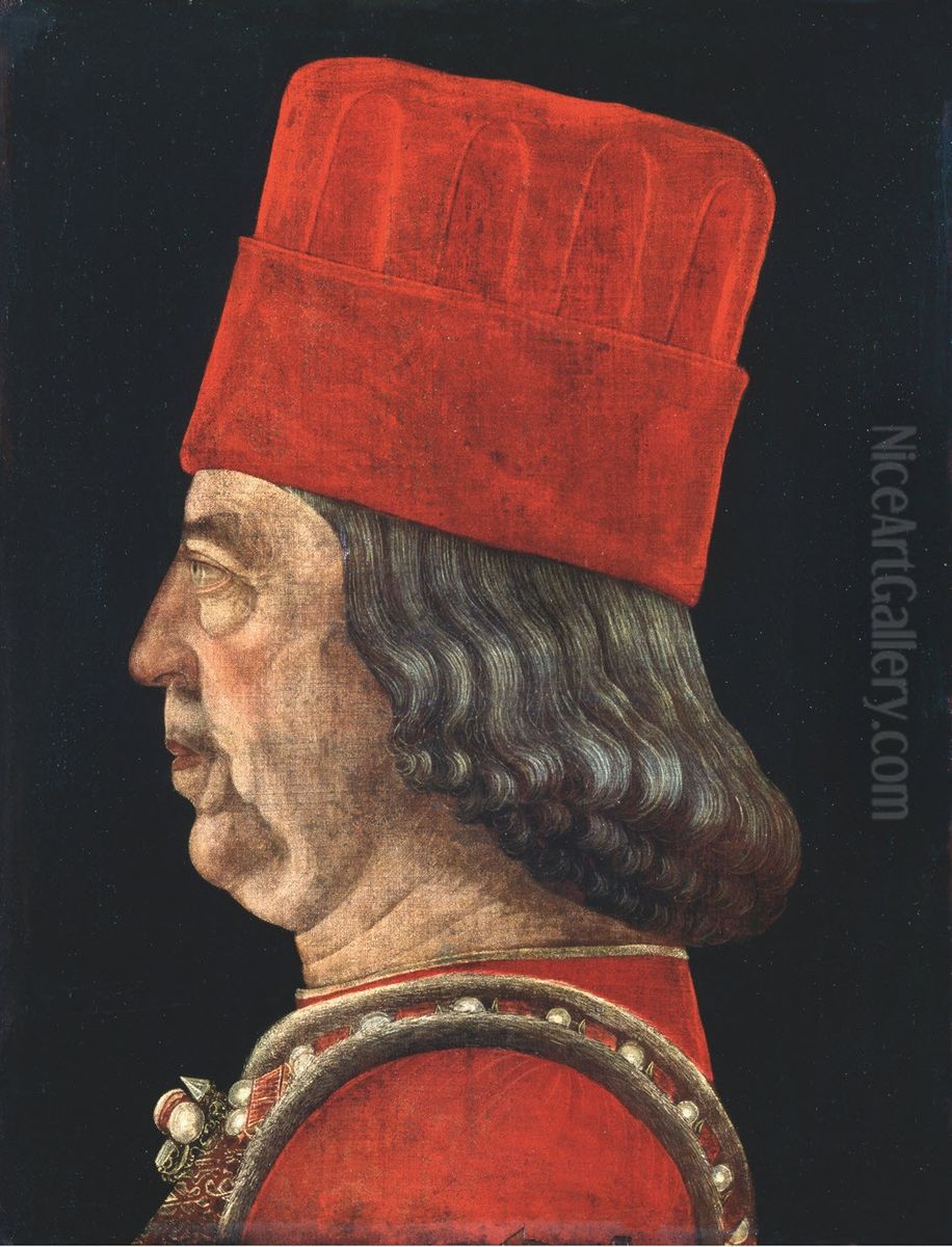 Portrait of Borso d'Este Oil Painting by Vicino Da Ferrara