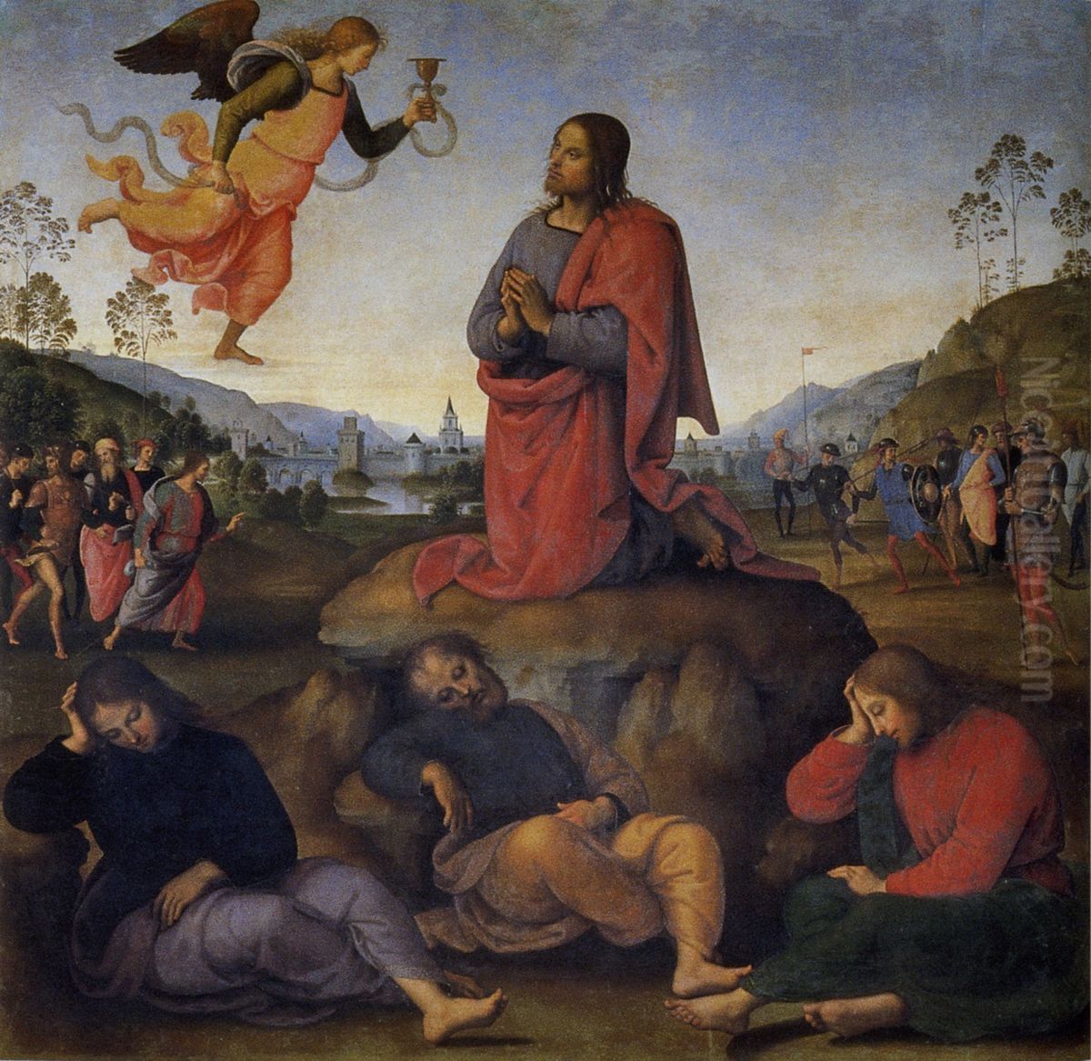 Orazione nell'Ort Oil Painting by Pietro Vannucci Perugino
