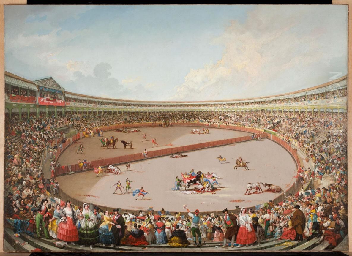 La Plaza partida Oil Painting by Lucas Velazquez