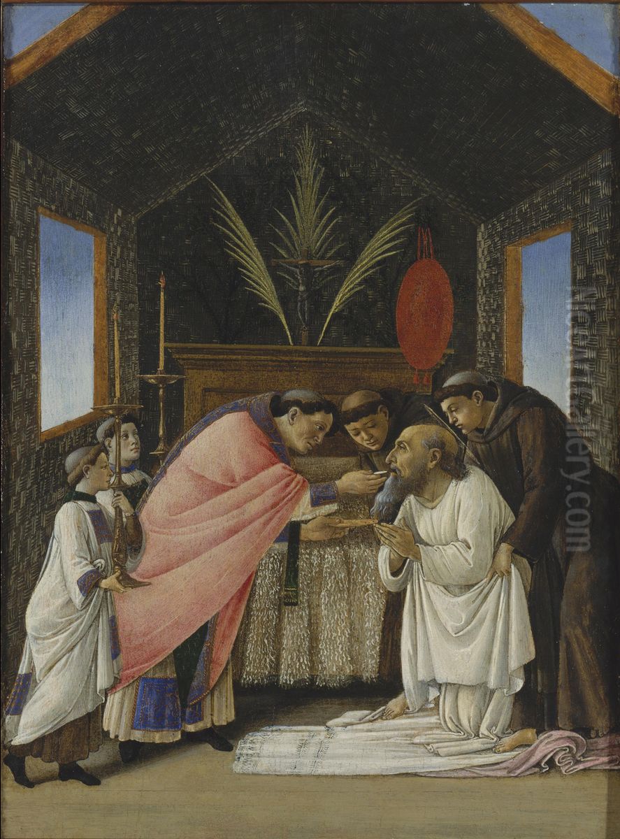 The Last Communion of St Jerome Oil Painting by Sandro Botticelli