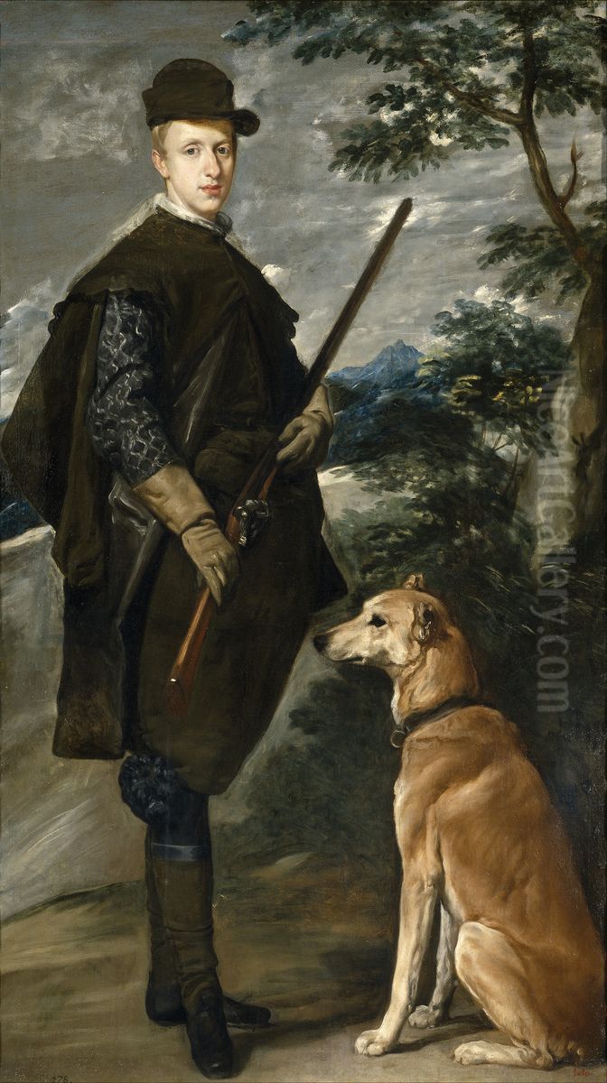 Cardinal-Infante Ferdinand of Austria, in Hunting Dress Oil Painting by Diego Rodriguez de Silva y Velazquez