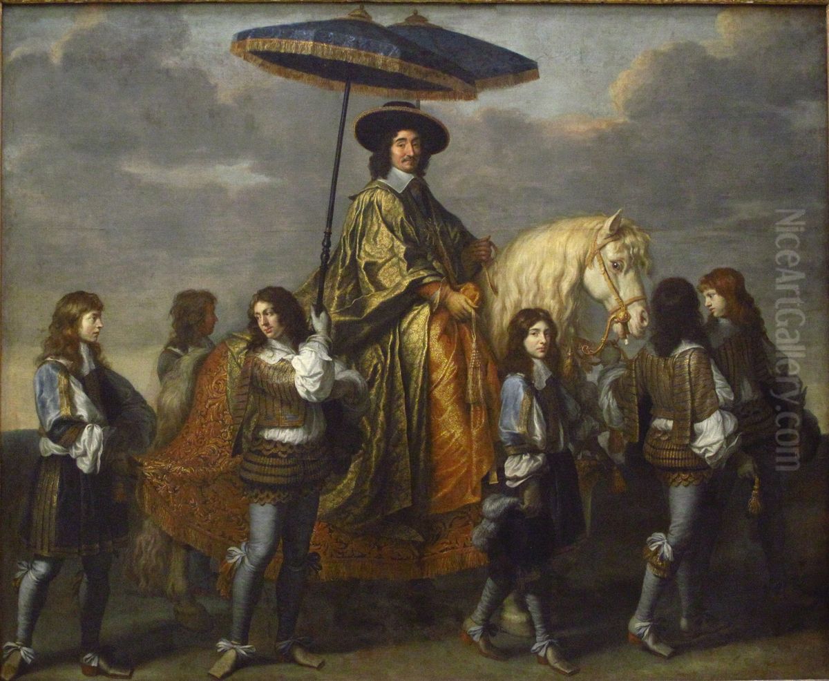 Le Chancelier Seguier Oil Painting by Charles Le Brun