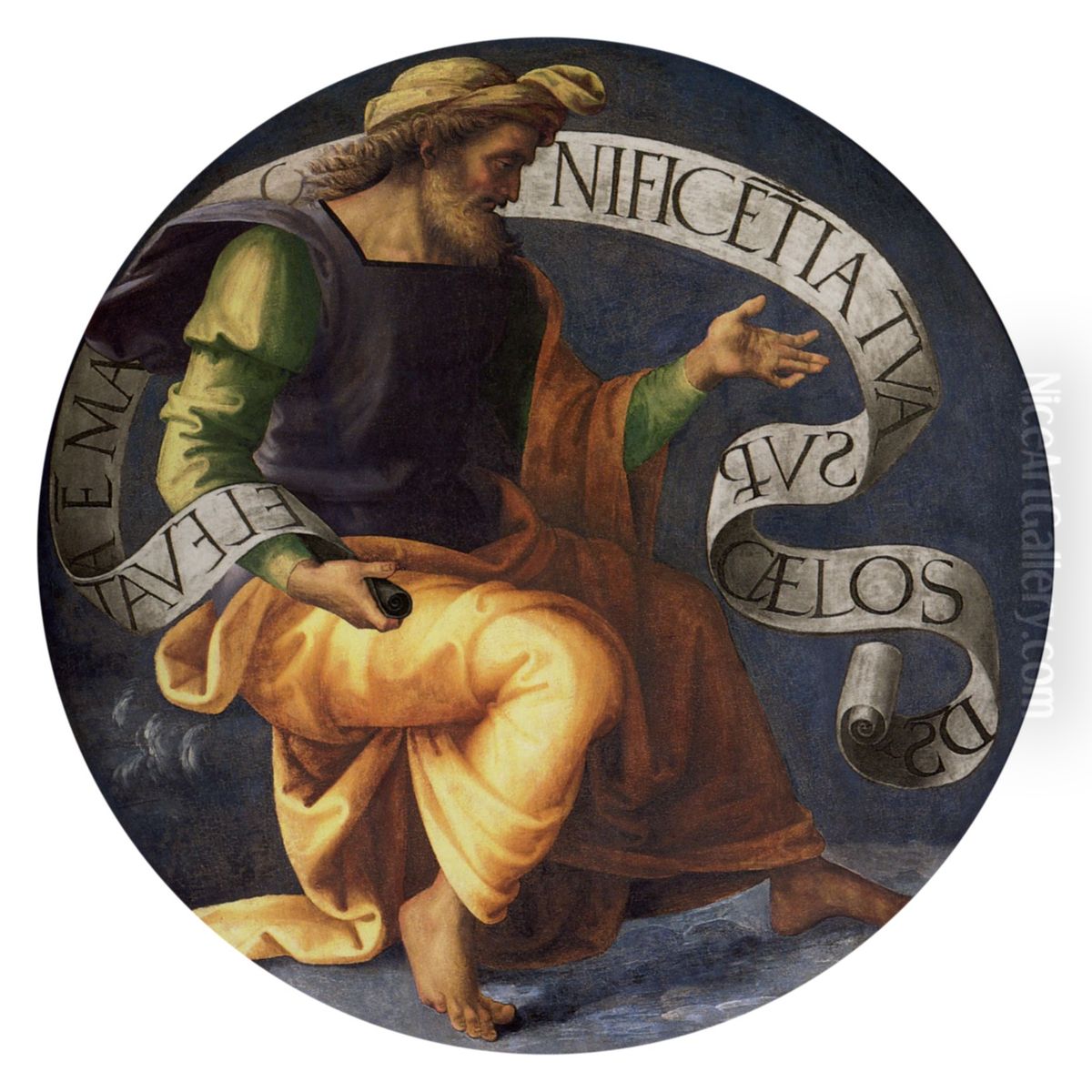 The prophet David Oil Painting by Pietro Vannucci Perugino