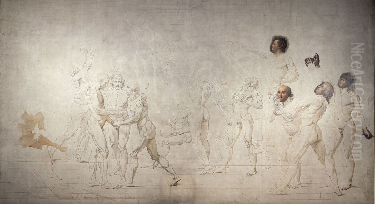 The Jeu de Paume Oath Oil Painting by Jacques-Louis David