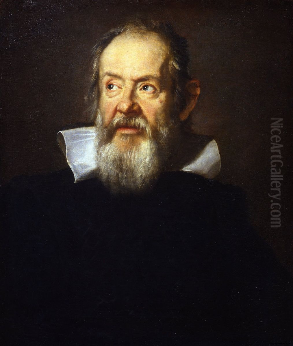 Portrait of Galileo Galilei Oil Painting by Justus Sustermans