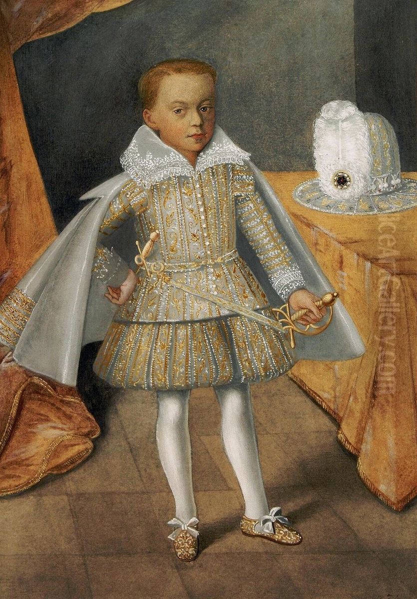 Portrait of Prince Alexander Charles Vasa. Oil Painting by Jakob Troschel