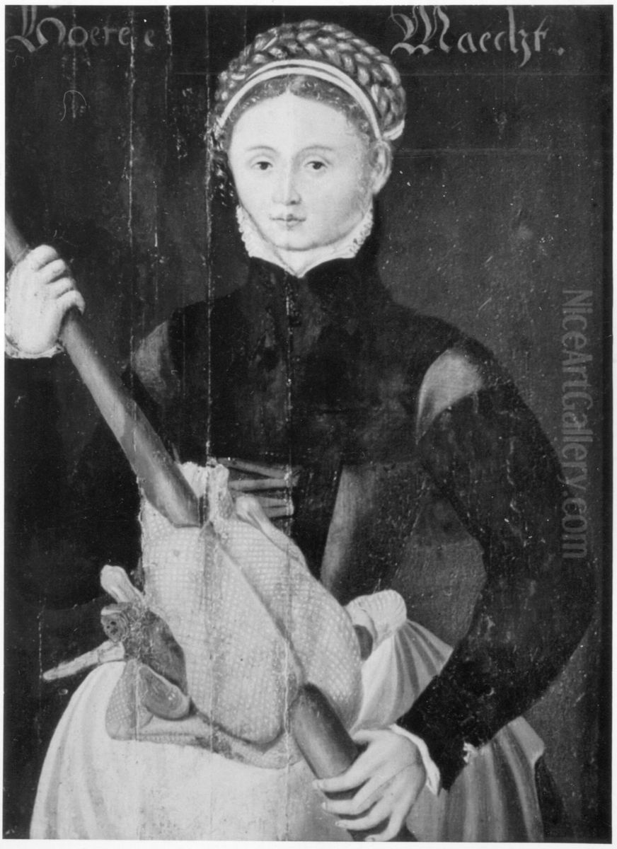 Meisje uit Goeree in streekkostuum Oil Painting by unknown