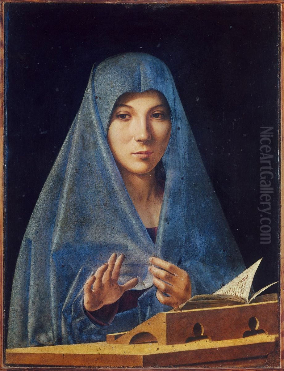 The annunciation Oil Painting by Antonello da Messina