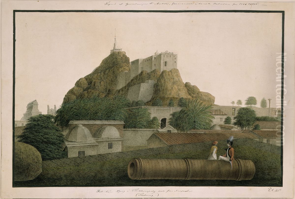 The high mountain in Trichenapoly Oil Painting by Peter Anker