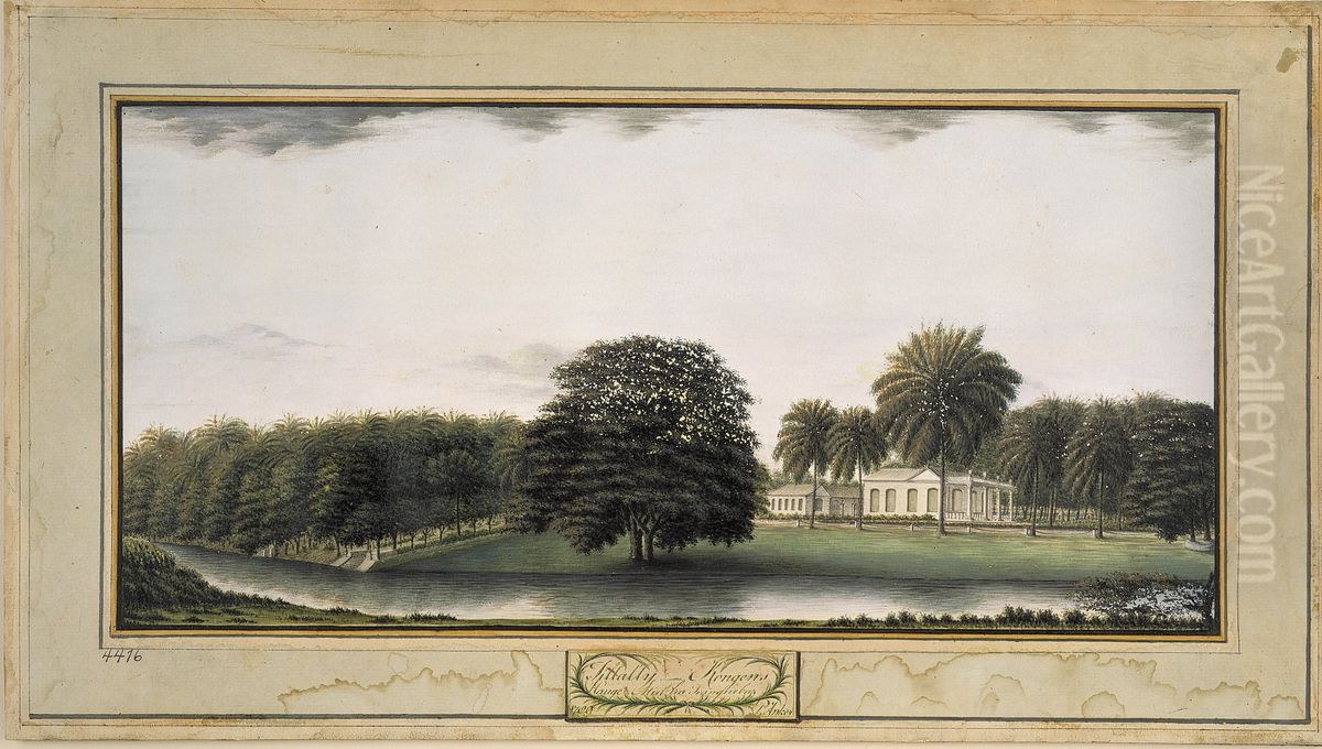 Tillally, guvernorens landsted Oil Painting by Peter Anker