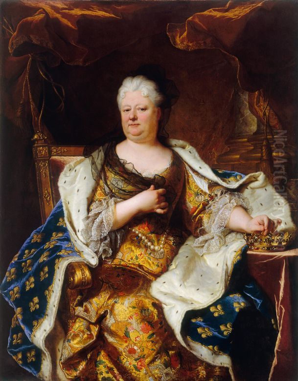 Elizabeth Charlotte, Princess Palatine Oil Painting by Hyacinthe Rigaud