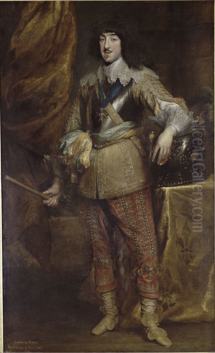 Portrait de Gaston de France, duc d'Orleans Oil Painting by Sir Anthony Van Dyck