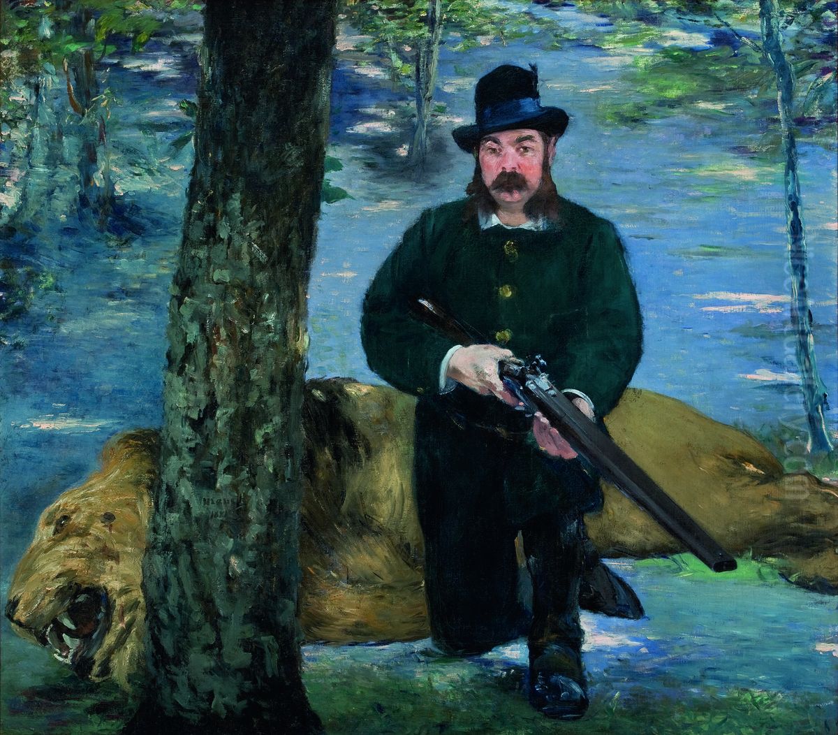 Mister Pertuiset, The Lion Hunter Oil Painting by Edouard Manet