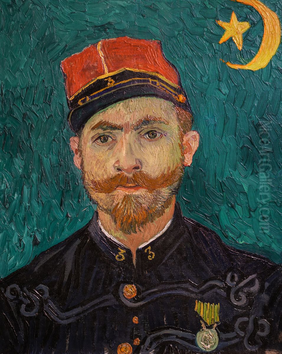 Portrait of Paul-Eugene Milliet, Second Lieutenant of the Zouaves Oil Painting by Vincent Van Gogh